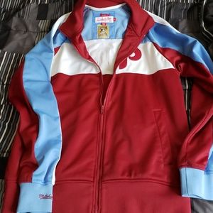 Mitchell and ness Phillies track jacket